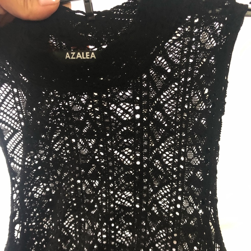 Black lace dress
